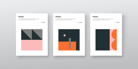 Bauhaus Design Poster Mockup Collection