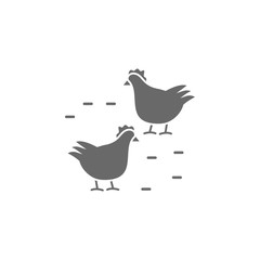 Chicken, farming icon. Simple vector agriculture icons for ui and ux, website or mobile application