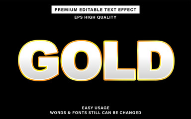 gold text effect