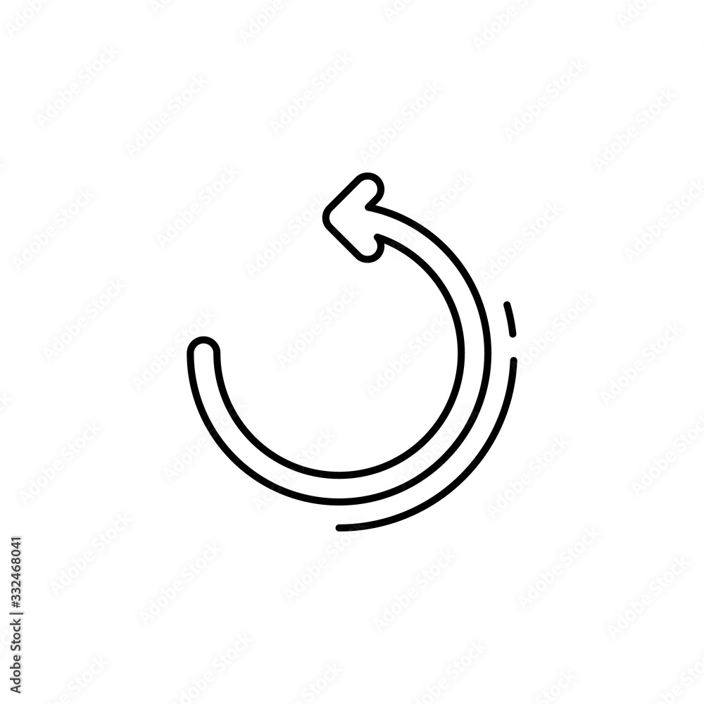 Poster rotate icon. simple line, outline vector elements of design tools for ui and ux, website or mobile a