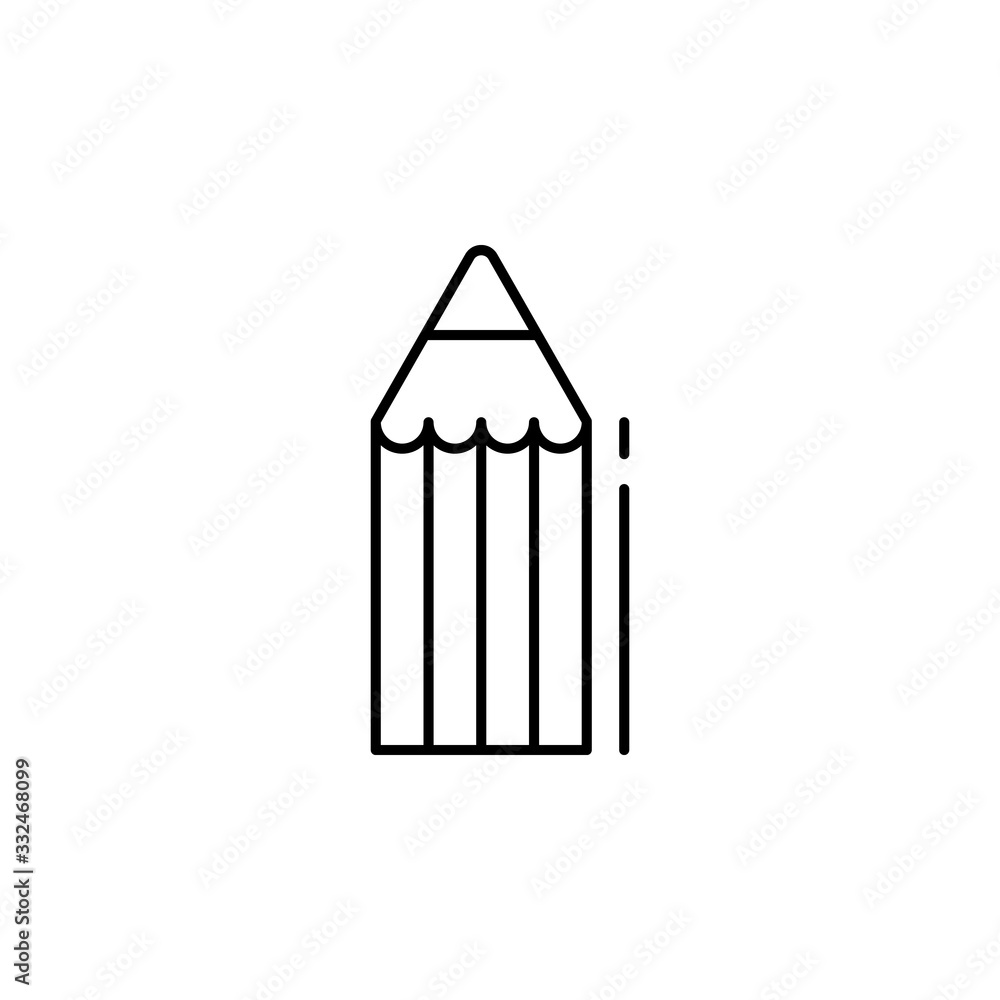 Poster pencil icon. simple line, outline vector elements of design tools for ui and ux, website or mobile a