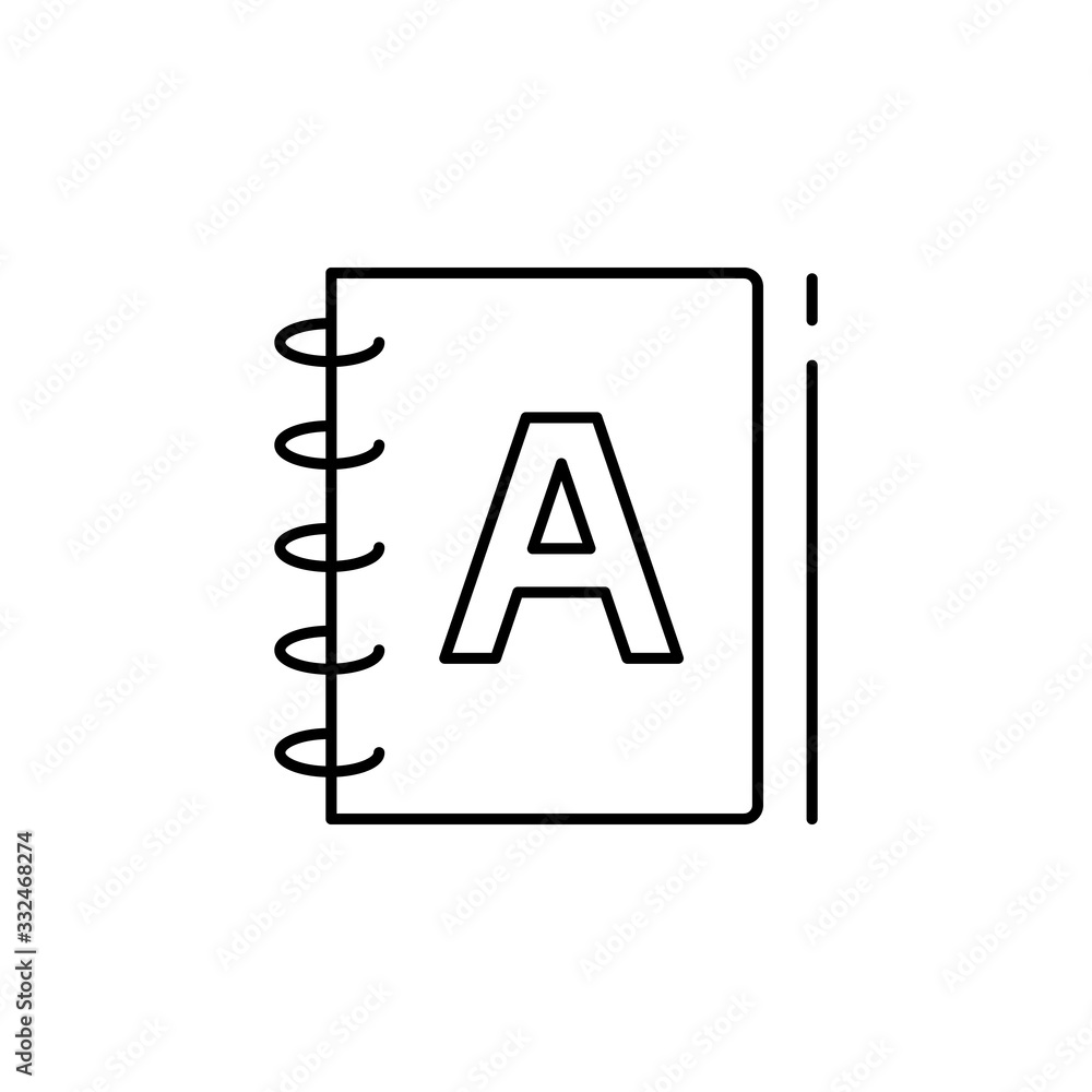 Poster agenda icon. simple line, outline vector elements of design tools for ui and ux, website or mobile a