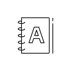 Agenda icon. Simple line, outline vector elements of design tools for ui and ux, website or mobile application