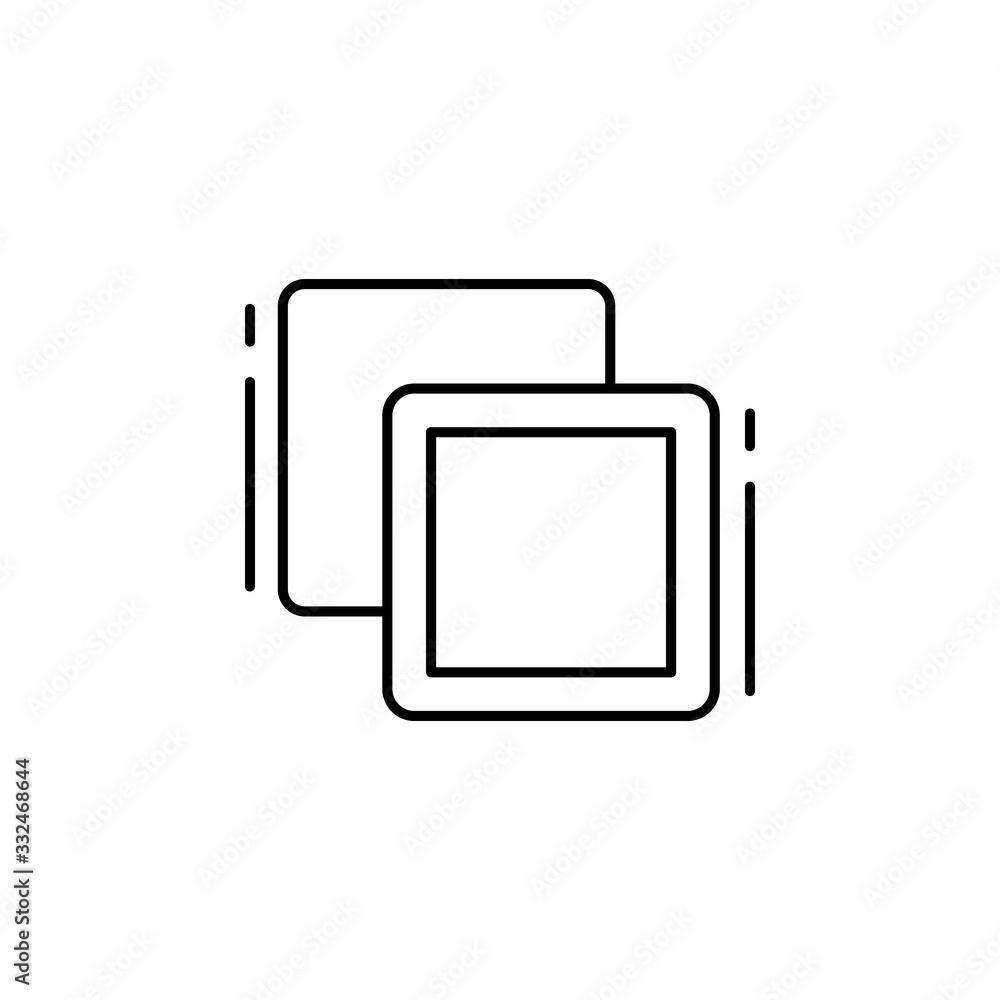 Poster square icon. simple line, outline vector elements of design tools for ui and ux, website or mobile a