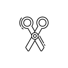 Scissors icon. Simple line, outline vector elements of design tools for ui and ux, website or mobile application