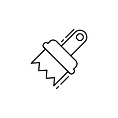 Paint brush icon. Simple line, outline vector elements of design tools for ui and ux, website or mobile application