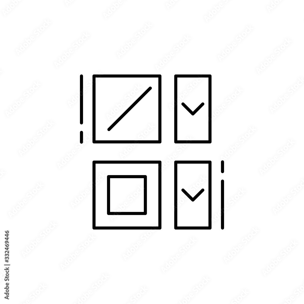 Poster fill icon. simple line, outline vector elements of design tools for ui and ux, website or mobile app