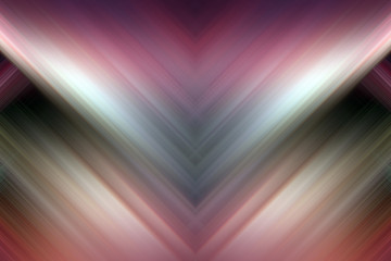 Straight abstract symmetrical beams of light crossing each other. 