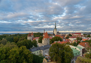 Obraz premium The Attractions of the Beautiful Medieval Town of Tallinn