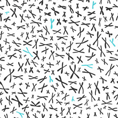Seamless pattern of x chromosomes