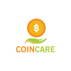 Coin Care Logo Template Design