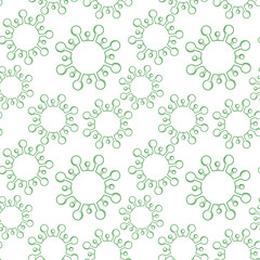 Corona virus pattern on a white background. Vector