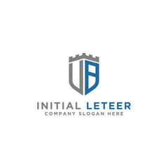 logo design inspiration for companies from the initial letters of the VB logo icon. -Vector