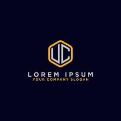 logo design inspiration for companies from the initial letters of the VC logo icon. -Vector