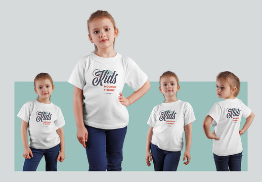 4 Kids T-Shirt Mockups