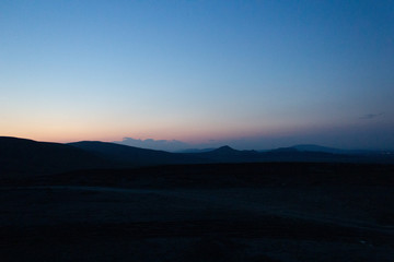 Obraz premium sunset in the mountains