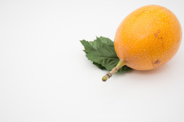 Granadilla, delicious tropical fruit, Passiflora ligularis.