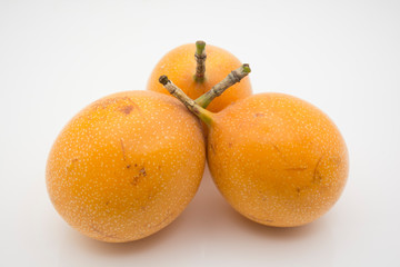Granadilla, delicious tropical fruit, Passiflora ligularis.