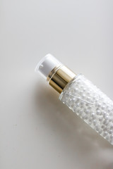 Serum gel or make-up primer in bottle, luxury skincare cosmetics and organic anti-aging product for...