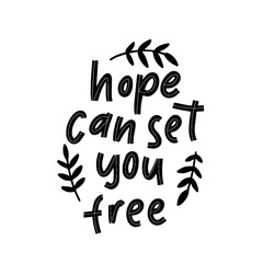 Lettering hand drawn quote inspirational vector phrase