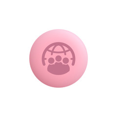 Social Network -  Modern App Button