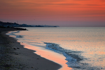 Morning sea Seascape. Black Sea