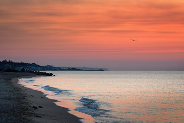 Morning sea Seascape. Black Sea
