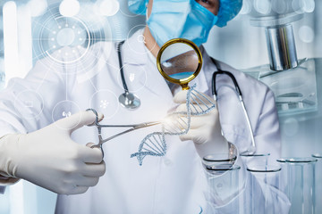 The concept of the study of DNA research.