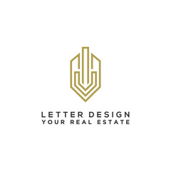 inspirational logo design for companies Construction logo template Letter V. Real estate or house building symbols.