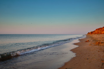 Morning sea Seascape. Black Sea