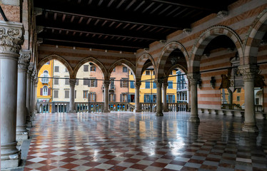 Inside of Loggia del Lionello, Udine, Friuli Venezia Giulia, Italy
