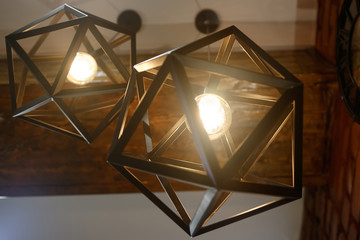 Geometric shape electric lamp