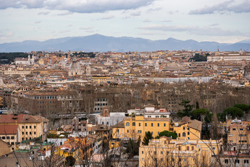 Naklejka premium Aerial panorama of Rome