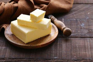 natural organic butter for breakfast - obrazy, fototapety, plakaty