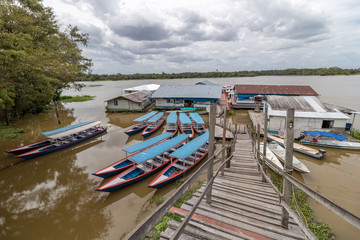 boat on the amazon river manaus