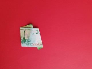 background of economy and finance with Russian money