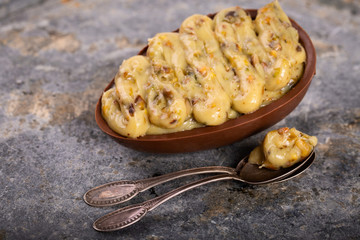 Chocolate egg with filling for Easter