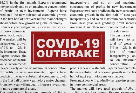 Covid-19 outbreak headline