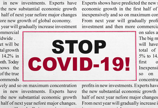 Stop covid-19 headline