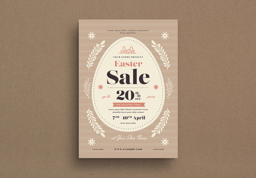 Easter Event Flyer Layout