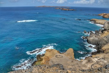 Coast line of an islet in Cape Verde