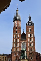 Fototapeta na wymiar Marienkirche in Krakau, Polen
