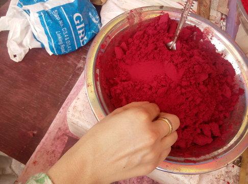 Red Holi Colour Powder