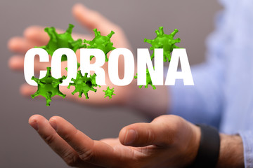 Corona Virus - Microbiology And Virology Concept - 3d Rendering.