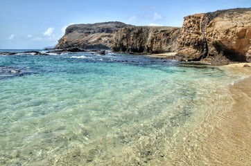 Crystal Waters on the islet of Djeu part of the archipelago of Cabo Verde