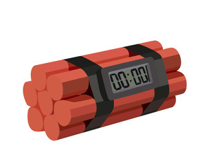 explosive device realistic vector illustration