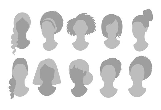 Profile pictures avatars vector set