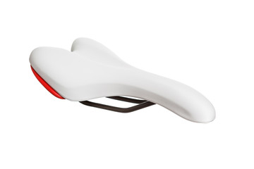 Fototapeta premium High quality bicycle saddle on isolated white background