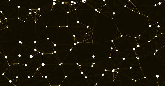 Network Mesh Computation Art background illustration
