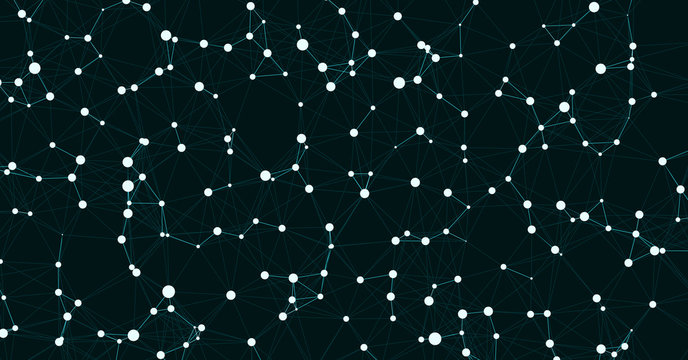 Network Mesh Computation Art background illustration